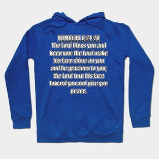 Numbers 6:24-26 Bible Verses KJV Text Hoodie